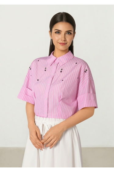 Striped Crop Top