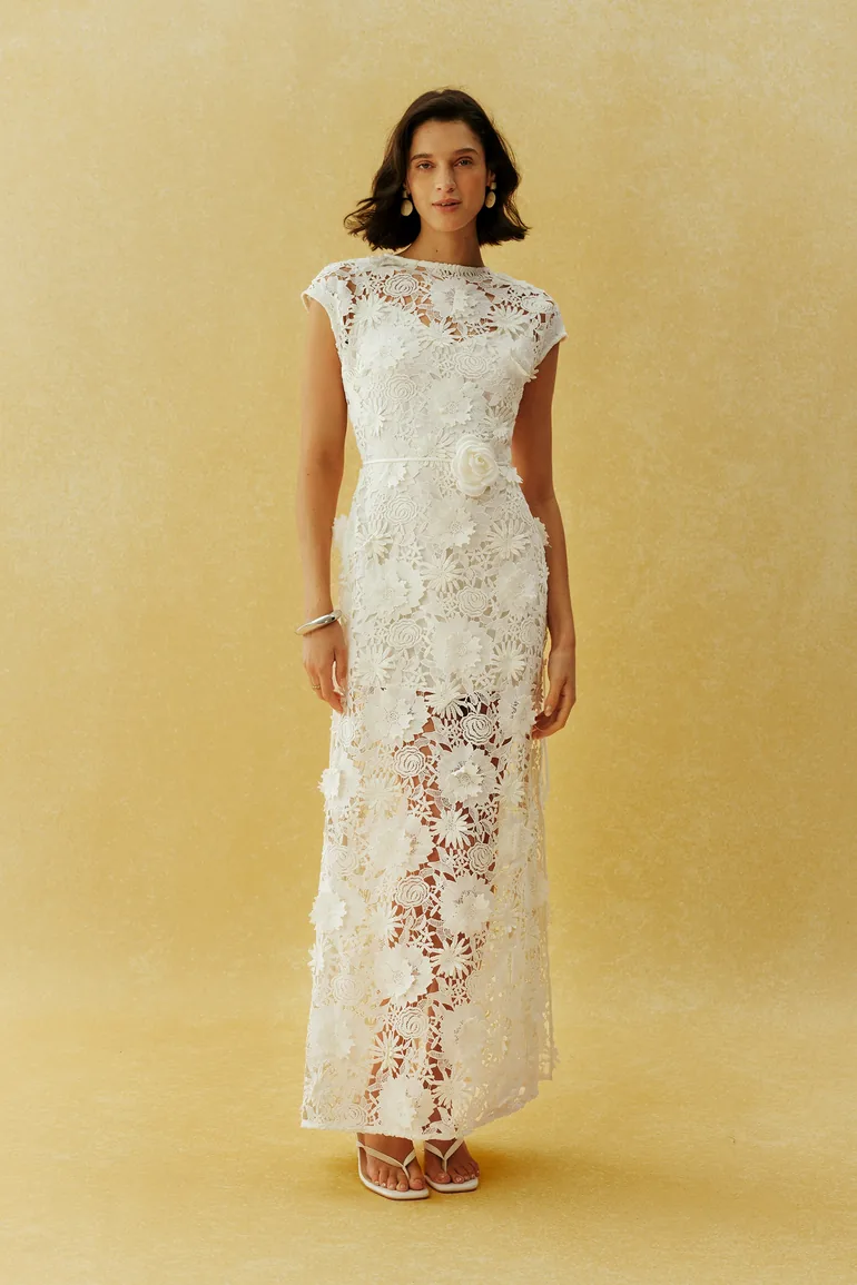 white maxi dress with cap sleeves Berylove Women Bateau Neck Midi White Dress A Line Cap Sleeve Satin Graduation Dress