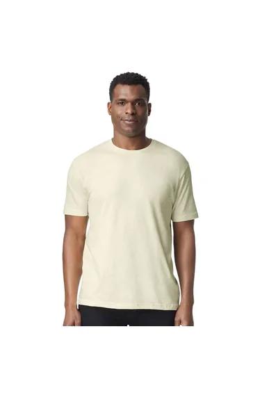 Gildan Mens Short Sleeve Soft-Style T-Shirt - Off White