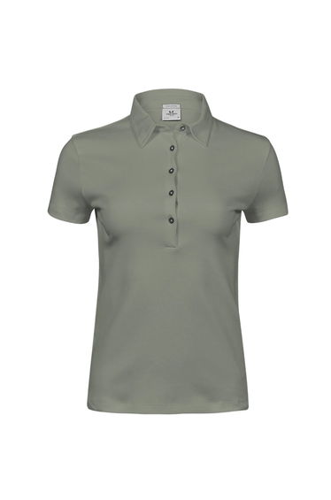 Tee Jays Womens/Ladies Pima Cotton Interlock Stitching Polo Shirt - Sage
