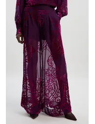 بنطلون ديفور بأرجل عريضة بطبعة بيزلي - 2