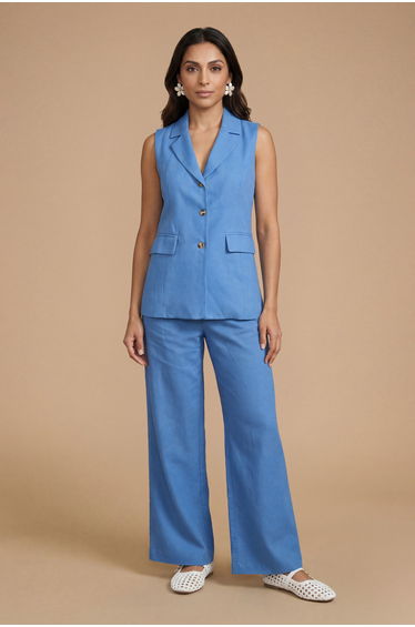 Petite Wide Leg Trouser