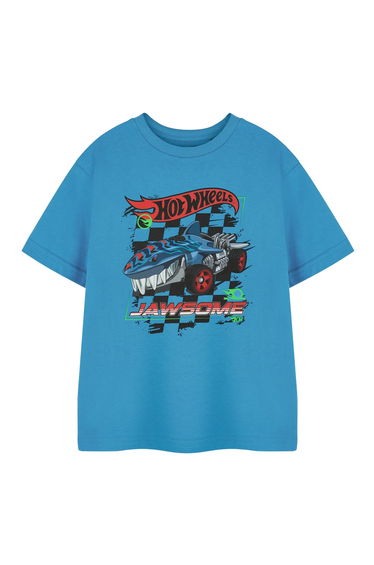 Hot Wheels Boys Jawsome T-Shirt - Blue