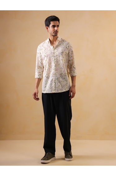 Men Printed Relaxed Fit Cotton Shirt