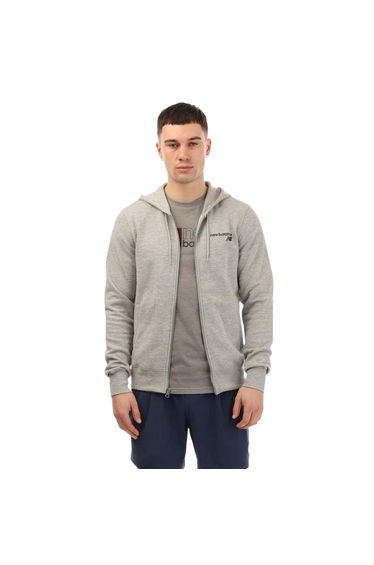 New Balance Mens Classic Core Full Zip Hoodie - Grey