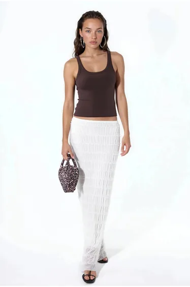 BUSEM Sleeveless Ribbed U Neck Tank Top