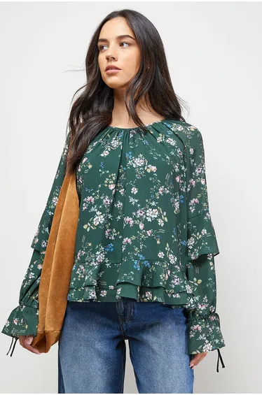 Boho Ruffle Top