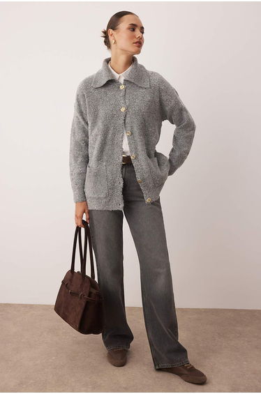 Anthracite Plain Single Plain Knitwear