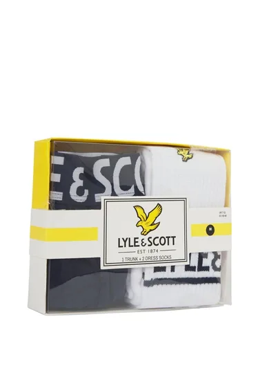 Creed 3 Pack Underwear & Sock Gift Boxtrunk : Peacoat - Sock : Bright White