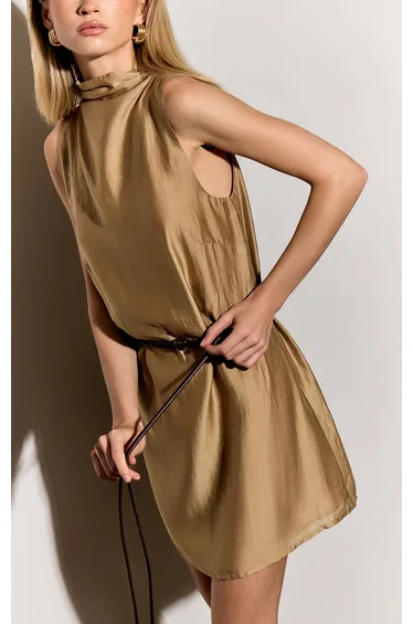 Brown Knot Detail Belt