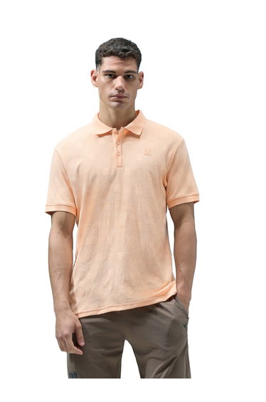 Men Jacquard Slim Fit Polo