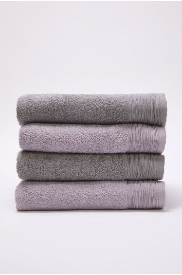 Set of 4 Face Towels 50X80Cm