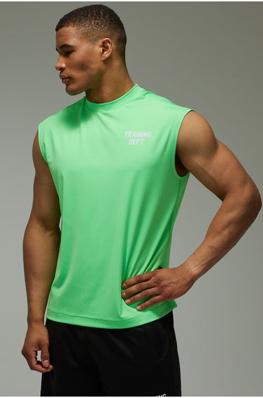 Training Dept Performance Oversized Tank - green
