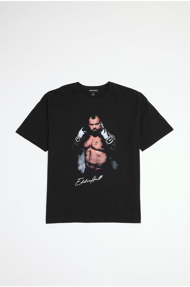 Oversized Beast Misfits Print T-Shirt - black