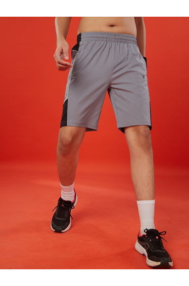 Boys Color Block Slim Fit Sports Shorts