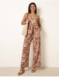 Tie Front Jumpsuit - 3