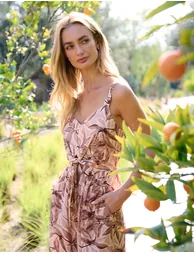 Tie Front Jumpsuit - 1