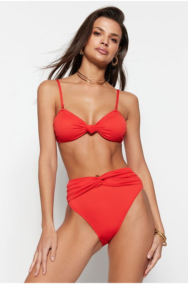 Bikini Bottom - Red - Plain