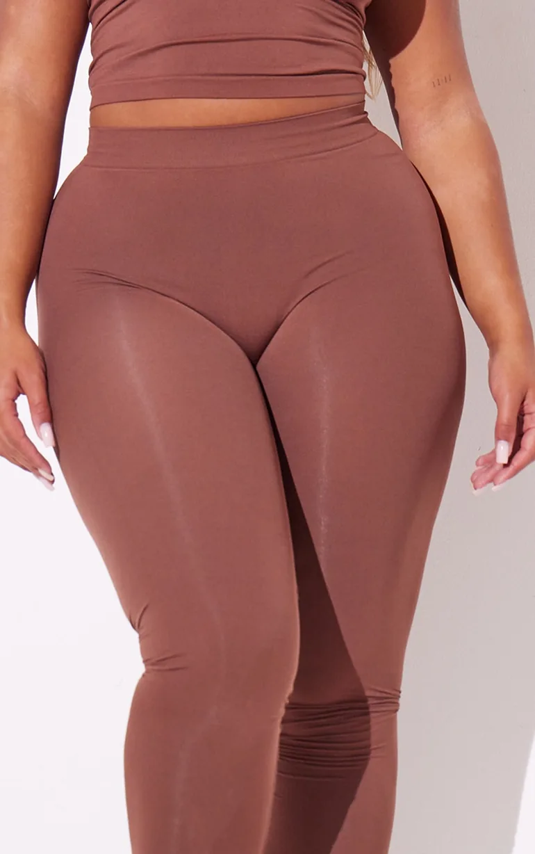 Shape Chocolate Stretch Seamless Legging - 3
