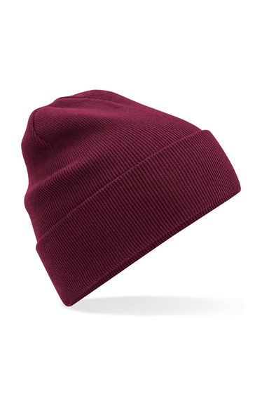 Beechfield Original Cuffed Organic Cotton Beanie - Burgundy