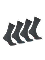 Pack of 4 Pairs of Plain Crew Socks - 1
