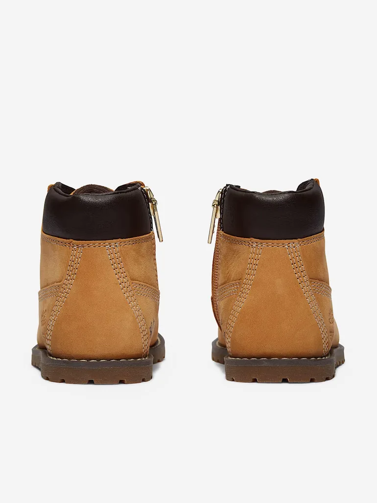 Timberland Kids Mid Lace-Up Boots in Beige - 2