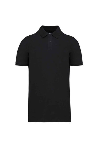 Kariban Mens Pique Organic Polo Shirt - Black