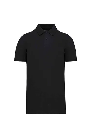 Kariban Mens Pique Organic Polo Shirt - Black