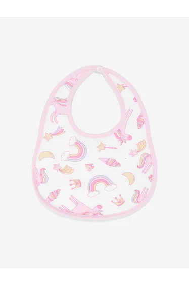 Baby Girls Believe In Magic Bib in White