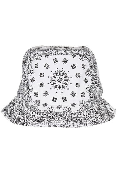 Flexfit Unisex Adult Bandana Printed Bucket Hat - White