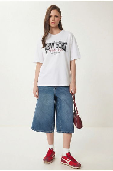 ISTANBUL Oversized Printed Crew Neck T-Shirt
