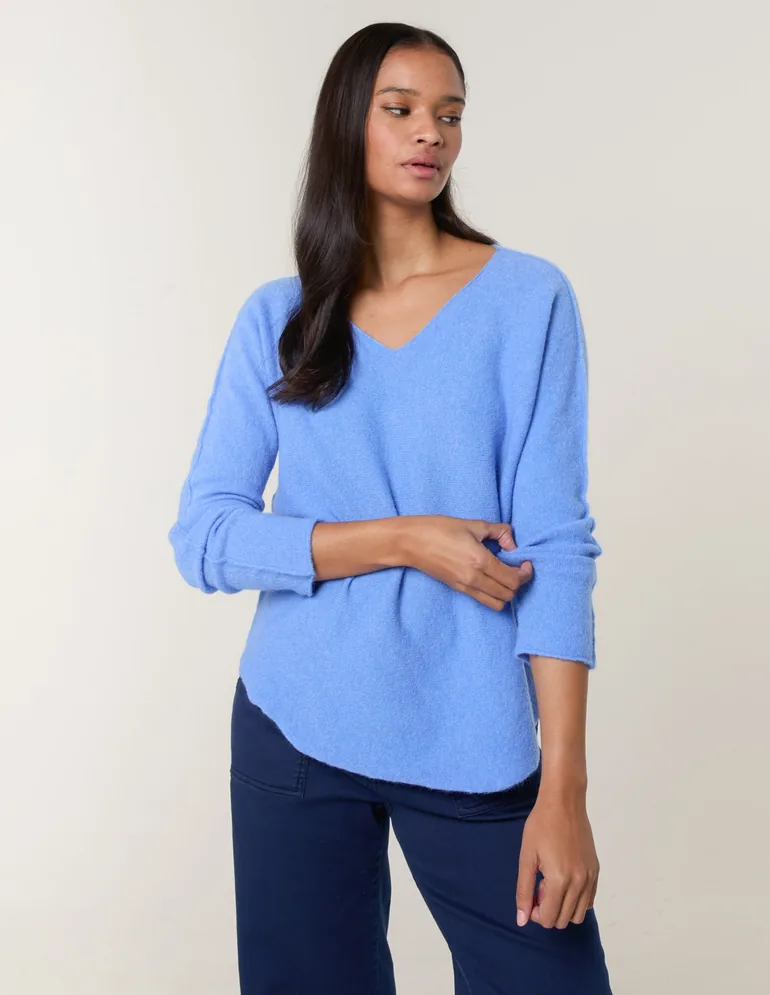 Soft Touch V-Neck Jumper - 1
