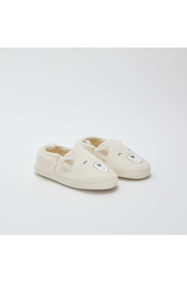 Animal design slippers BEIGE