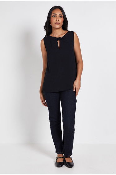 Petite Woven Twist Cami Top