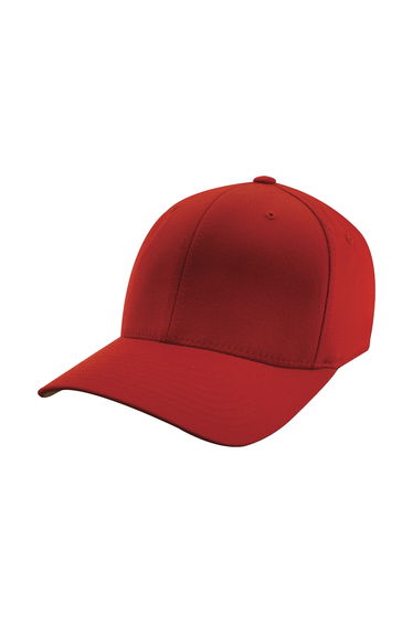 Yupoong Mens Flexfit Fitted Baseball Cap - Red