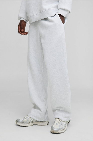 Basic Straight Leg Jogger - grey marl