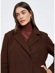 Women Oversized Wool Jacket - 3