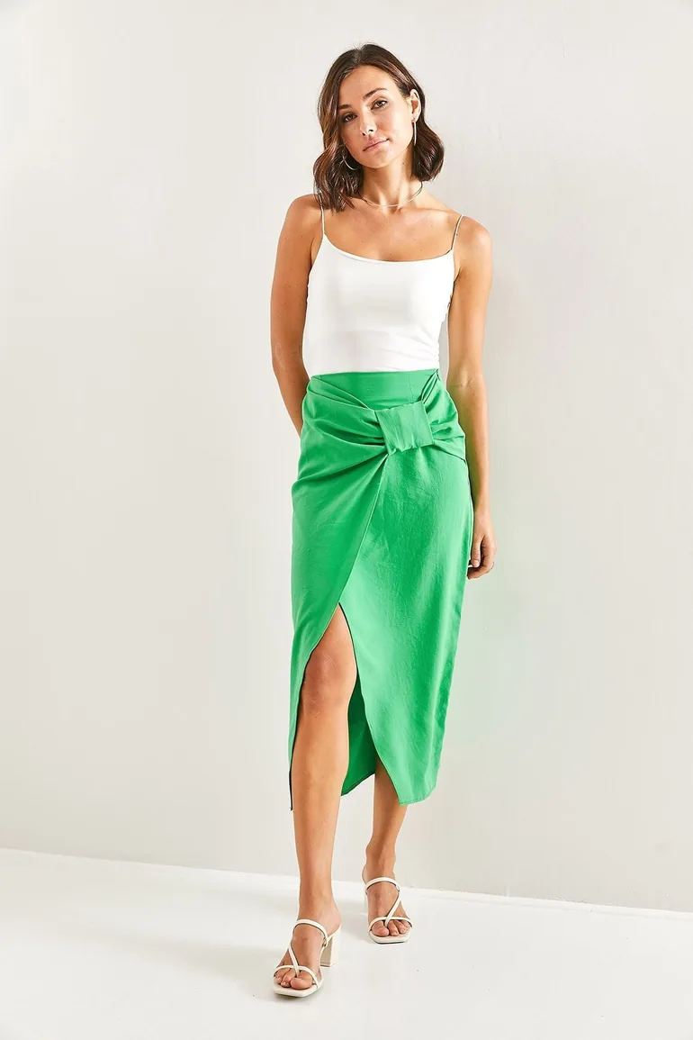 Women's Front Bow Skirt - 4