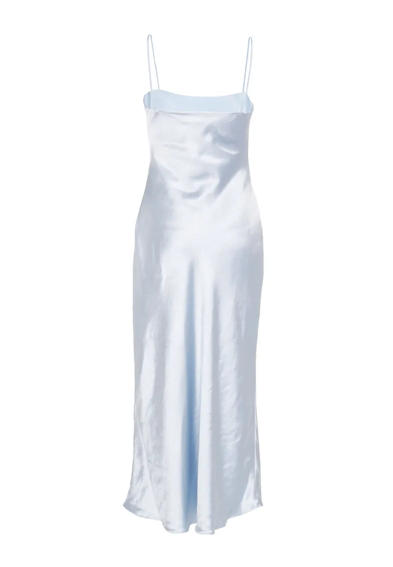icy blue satin dress Zero-Waste Icy Blue Rose Jacquard – Made X Hudson main image 1