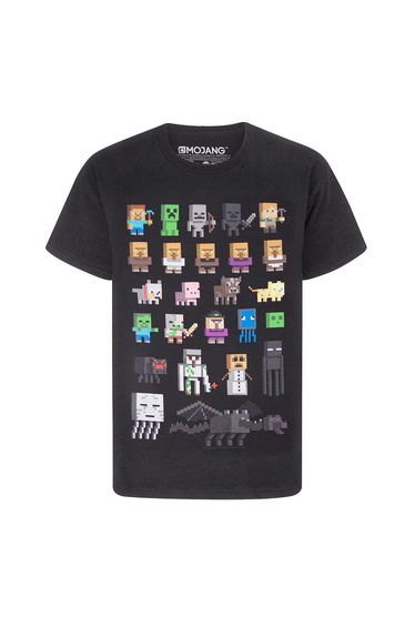 Minecraft Girls Sprites T-Shirt - Black