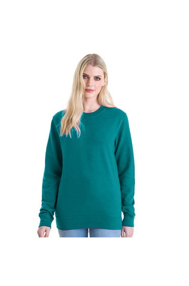 AWDis Just Hoods AWDis Unisex Crew Neck Plain Sweatshirt - Jade