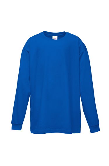Fruit Of The Loom Childrens/Kids Long Sleeve T-Shirt (Pack of 2) - Royal