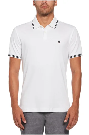 Tipped Polo White