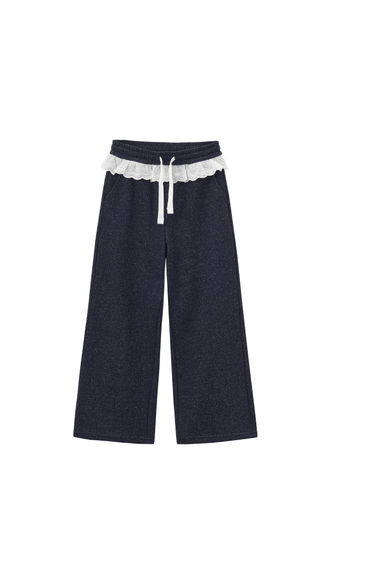 Girls' Sweatpants with Ruffle Waist
