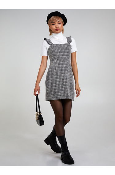 Tweed Pinafore Dress