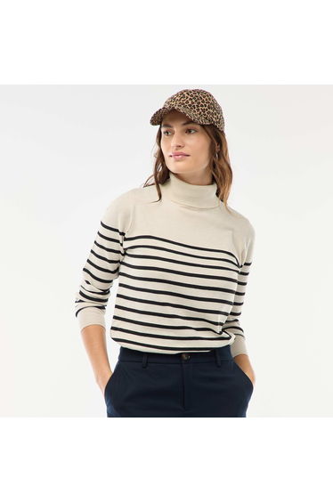 Plain Roll Neck Jumper BEIGE