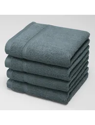 مجموعة منشفة ضيوف قطن أزرق عدد 4 - 2