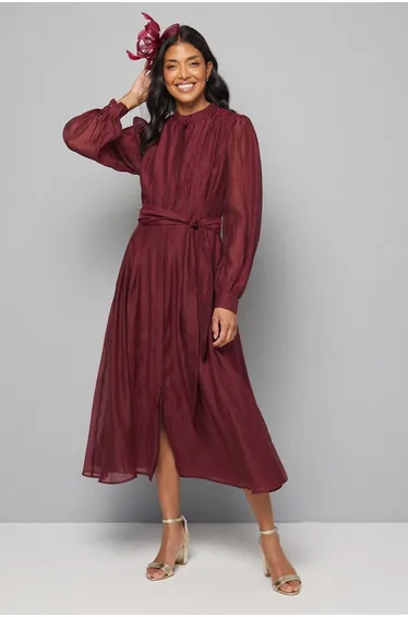 فستان قميص أورجانزا