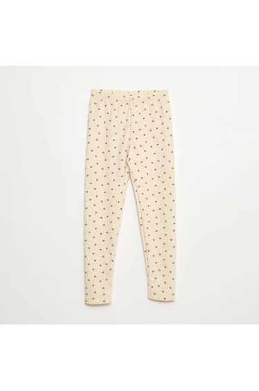 Warm Leggings with Velour Interior BEIGE