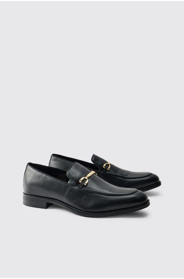 PU Snaffle Loafer - black